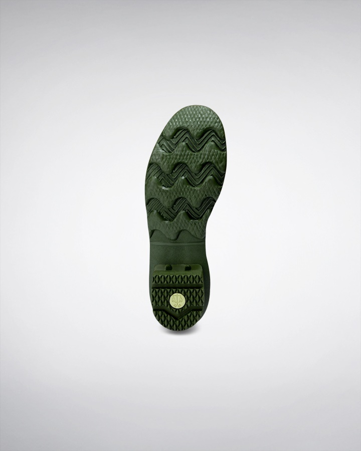 Hunter Norris Field Wide Fit Rain Boots Vintage Green