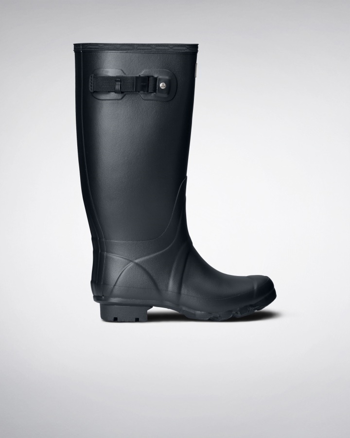 Hunter Women's Huntress Wide Leg Rain Boots Navy