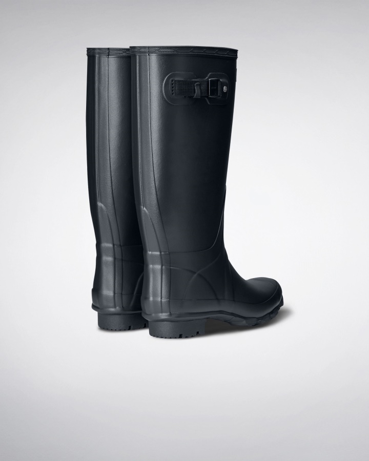 Hunter Women's Huntress Wide Leg Rain Boots Navy