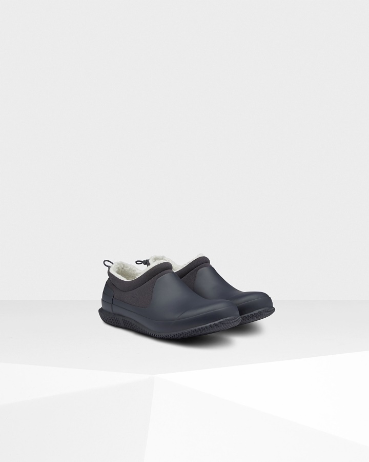 Hunter Men's Insulated Vegan Shearling Shoe Hunter Navy