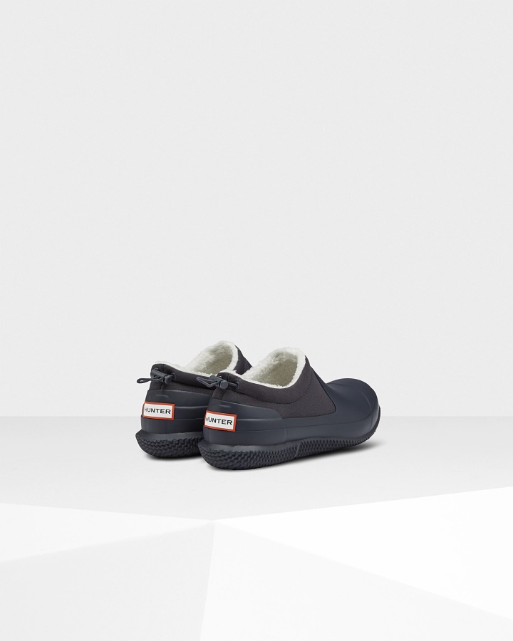 Hunter Men's Insulated Vegan Shearling Shoe Hunter Navy