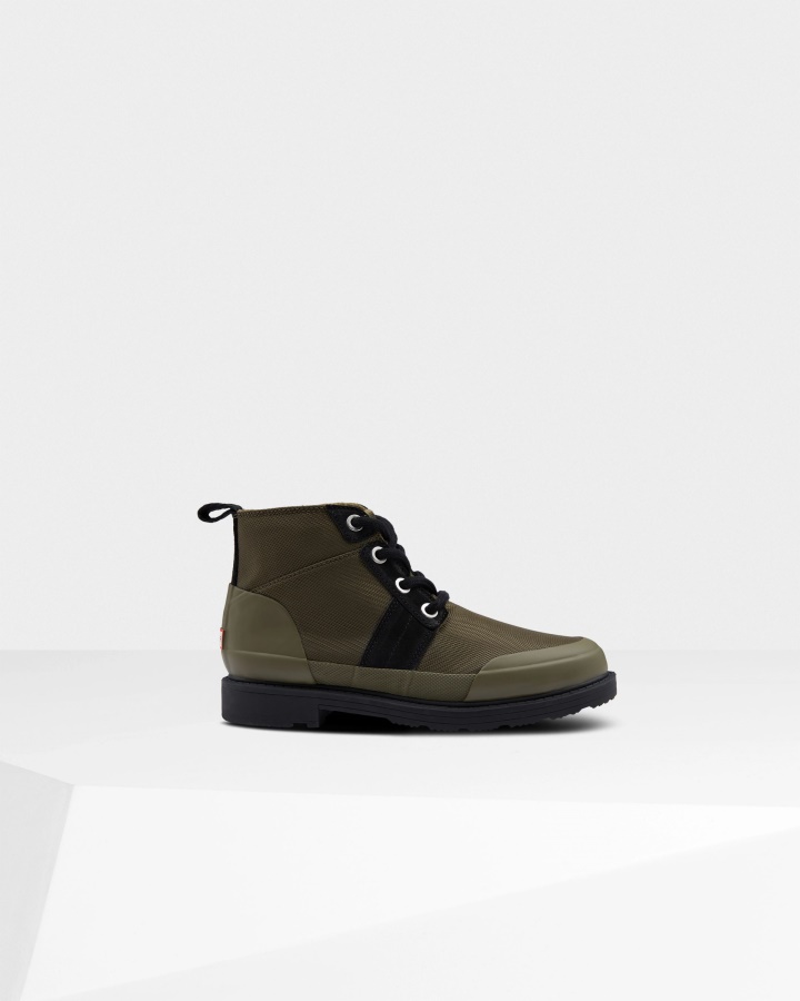 Hunter Women's Insulated Ankle Commando Boot Black-Olive