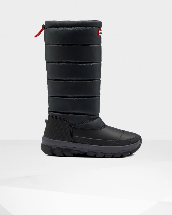 Hunter Women's Insulated Tall Snow Boots Black