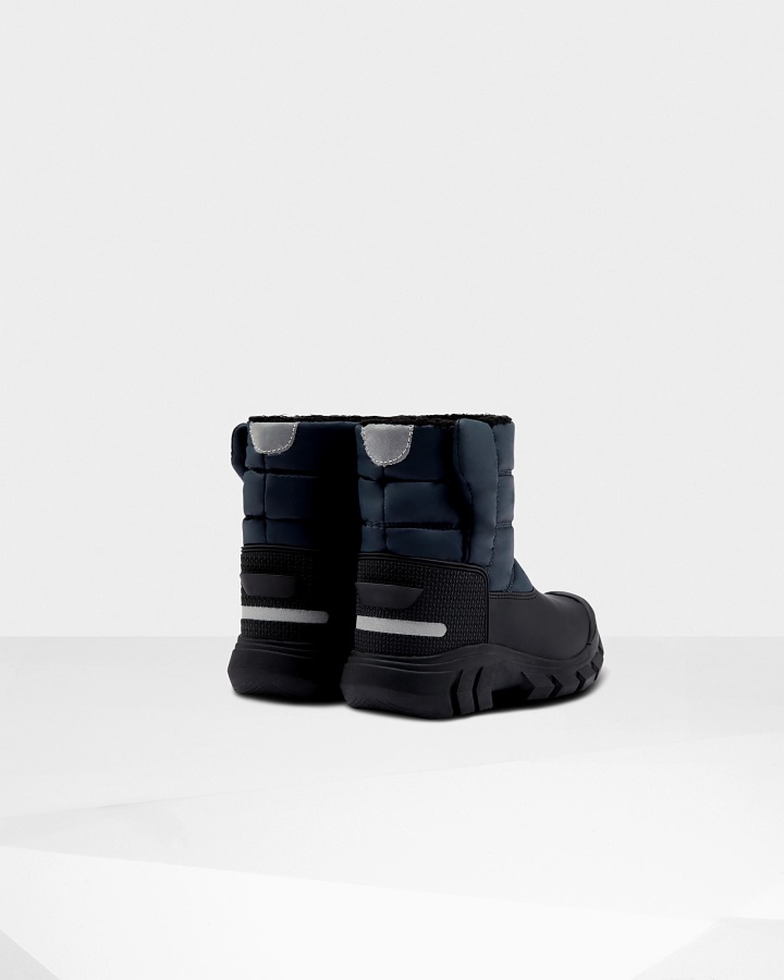 Hunter Big Kids (5-10 Years) Insulated Snow Boots Navy-Black