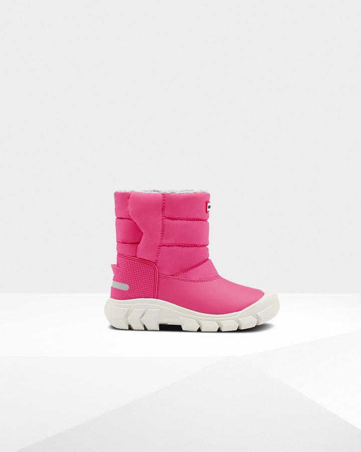 Hunter Big Kids (5-10 Years) Insulated Snow Boots Bright Pink