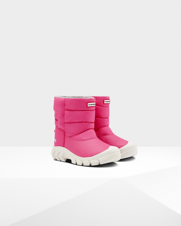 Hunter Big Kids (5-10 Years) Insulated Snow Boots Bright Pink