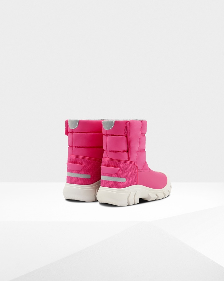 Hunter Big Kids (5-10 Years) Insulated Snow Boots Bright Pink