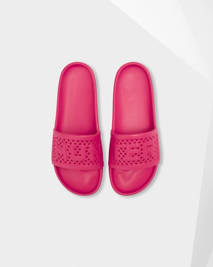 Hunter Women's Lightweight Moulded Sliders Burdock Pink