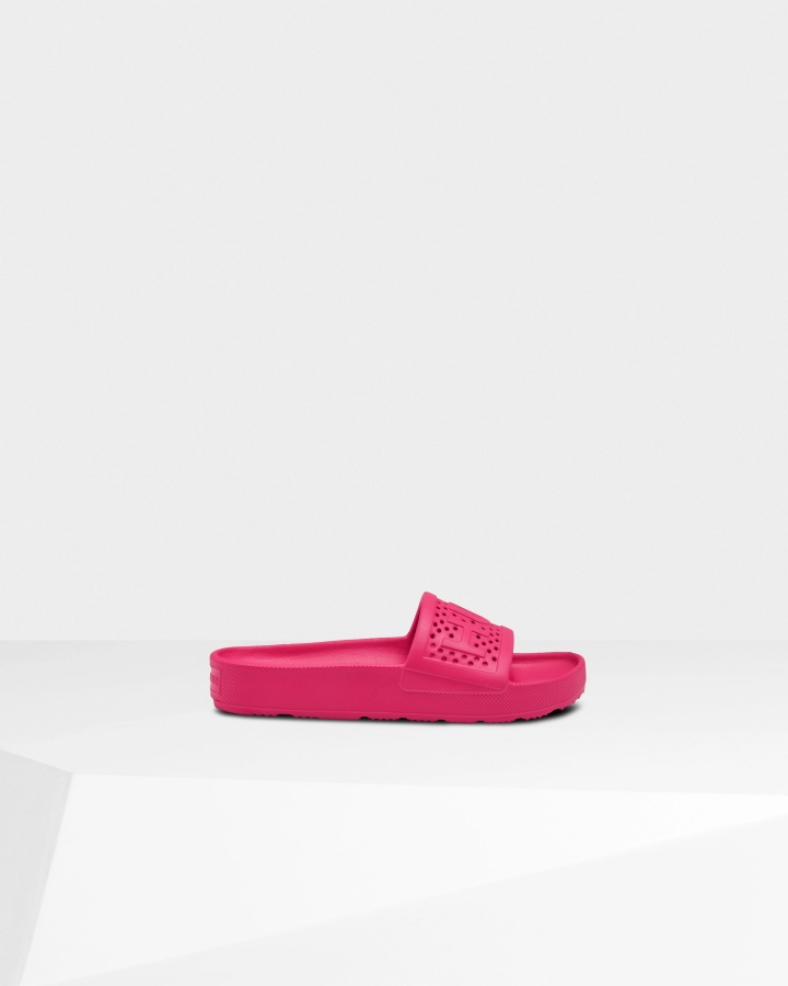 Hunter Women's Lightweight Moulded Sliders Burdock Pink