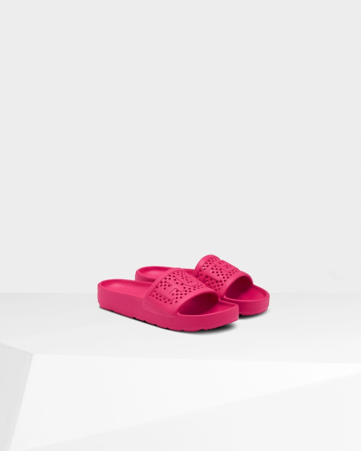 Hunter Women's Lightweight Moulded Sliders Burdock Pink