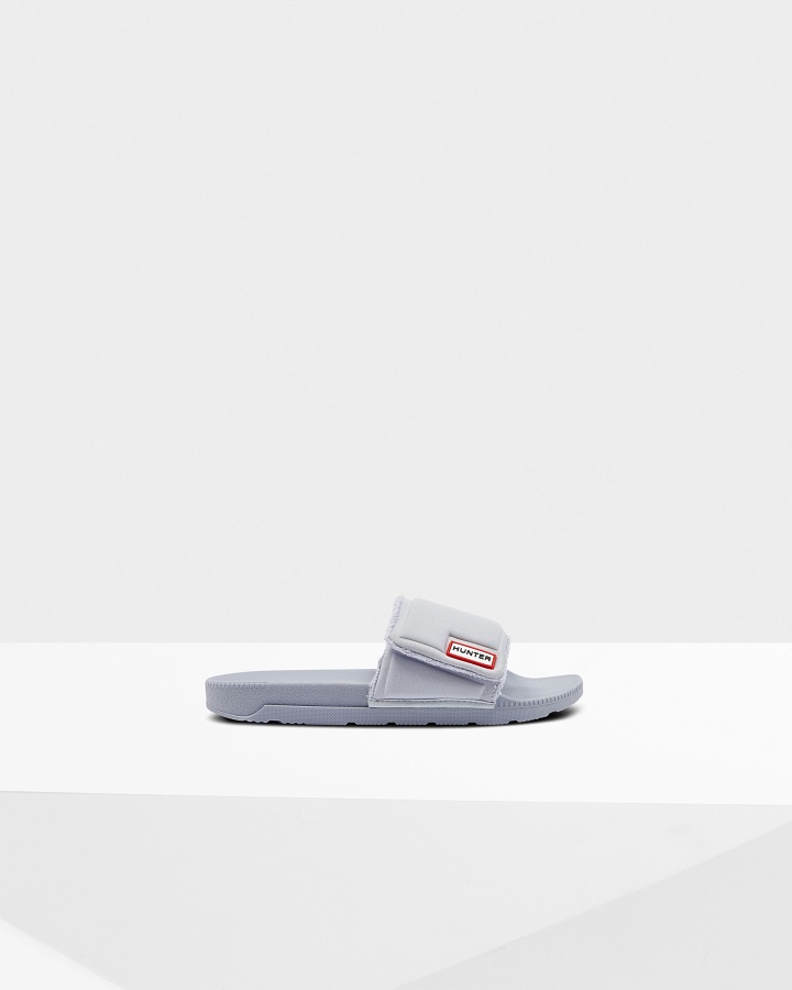 Hunter Women's Adjustable Slides Arctic Iris Blue