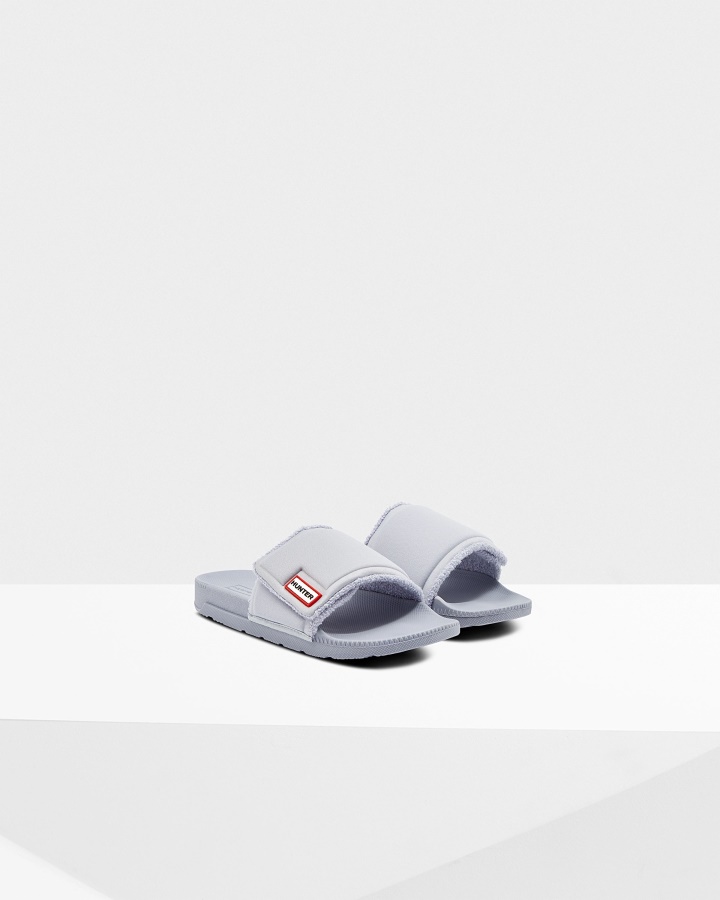 Hunter Women's Adjustable Slides Arctic Iris Blue