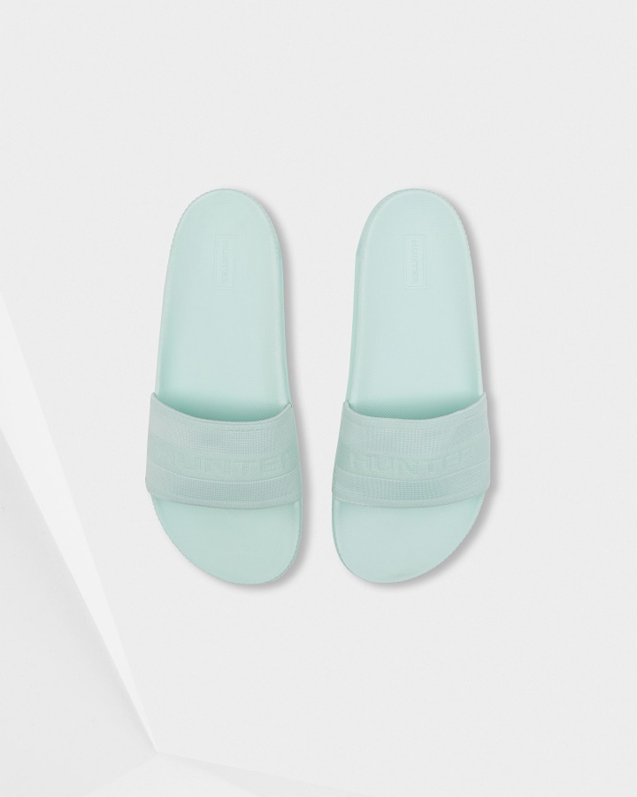 Hunter Women's Elastic Slides Spearmint