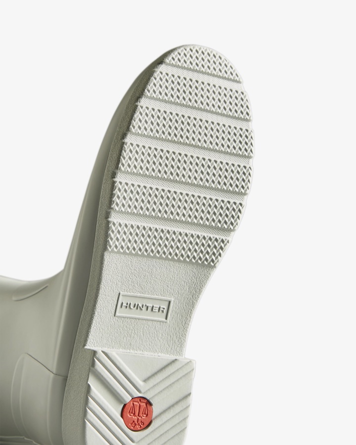 Hunter Women's Refined Slim Fit Tall Rain Boots Frosted Grey