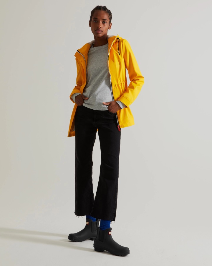 Hunter Women's Lightweight Waterproof Jacket Yellow
