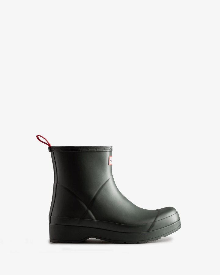 Hunter Men's Play Short Rain Boots Arctic Moss Green