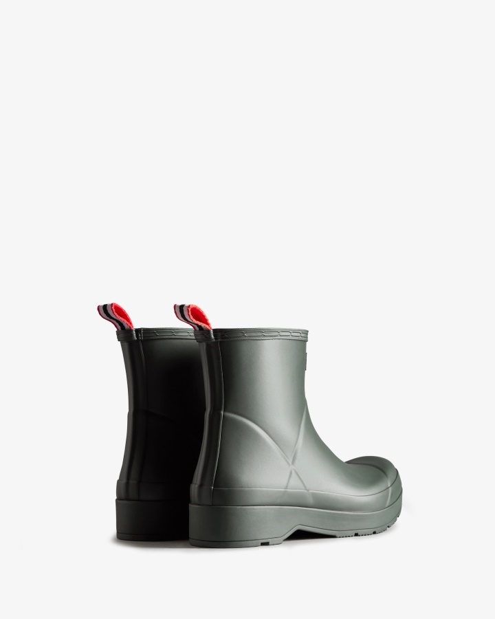 Hunter Men's Play Short Rain Boots Arctic Moss Green