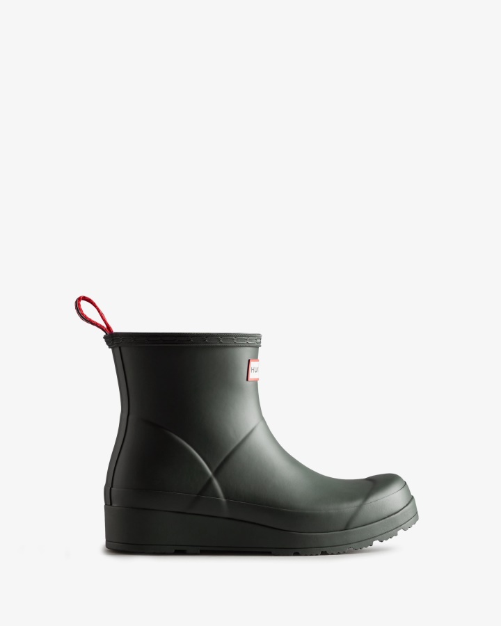 Hunter Women's Play Short Rain Boots Arctic Moss Green