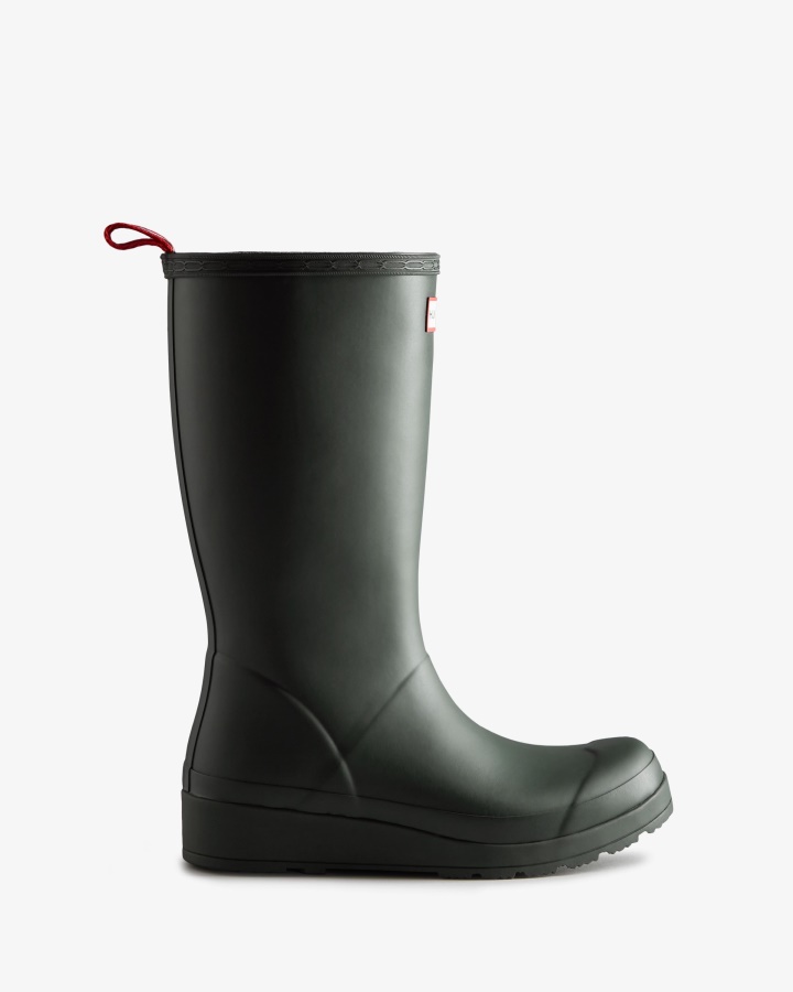 Hunter Women's Play Tall Rain Boots Arctic Moss Green