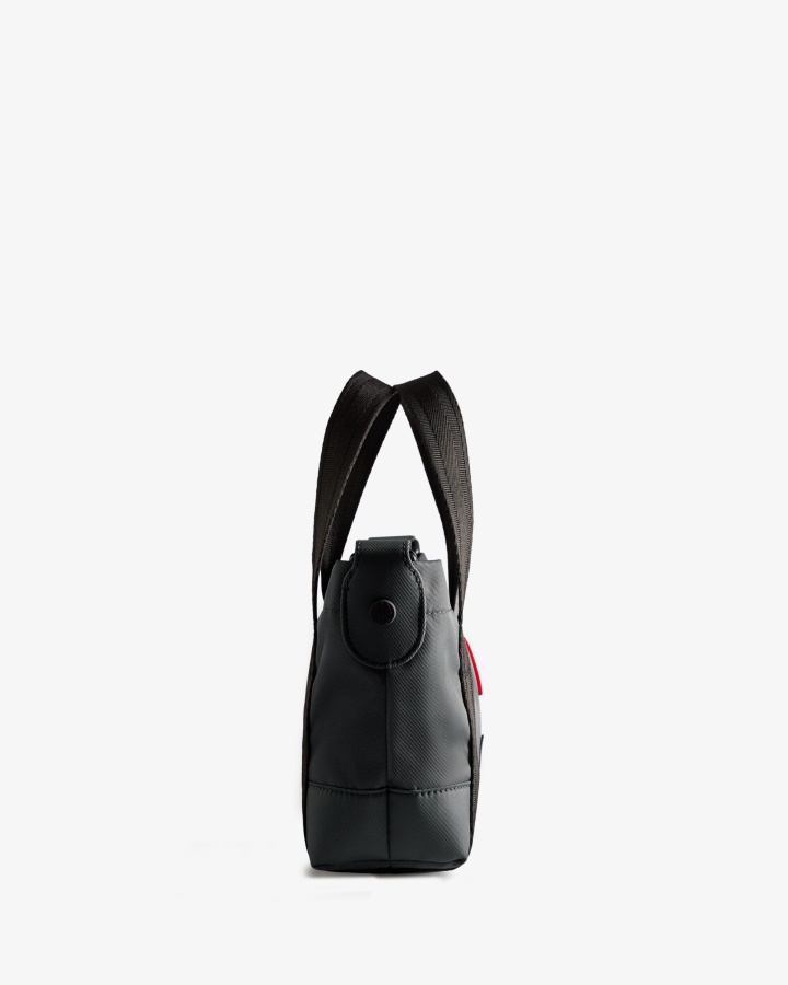 Hunter Nylon Mini Top Clip Tote Bag Navy