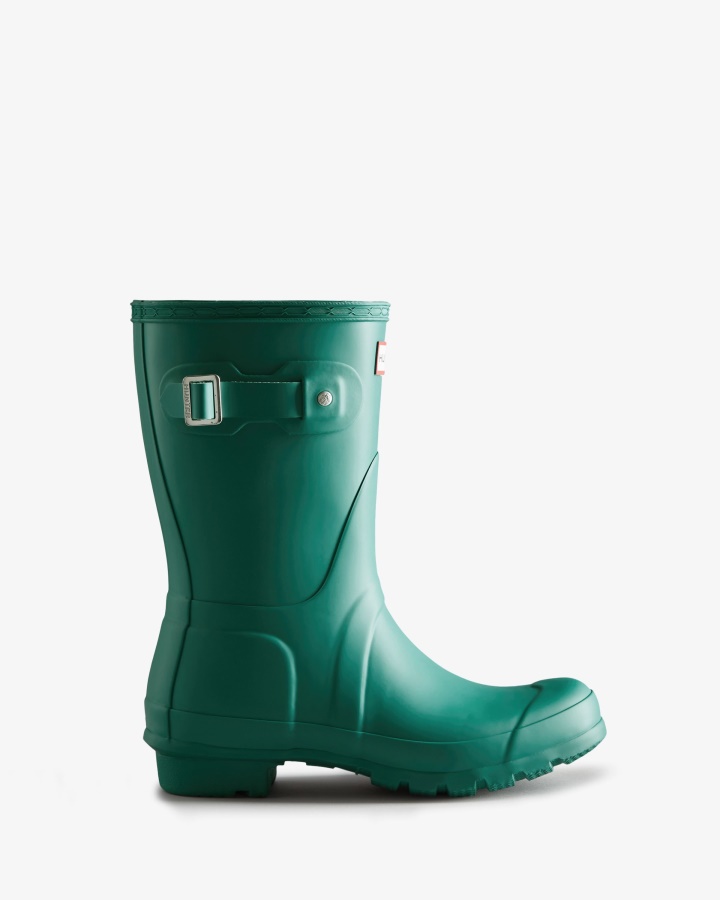 Hunter Women's Original Short Rain Boots Teal Thaw