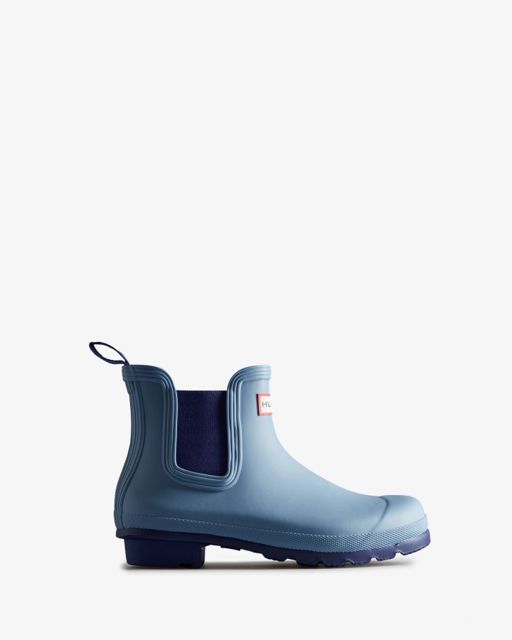 Hunter Women's Original Chelsea Boots Bouvet Blue-Balder Blue