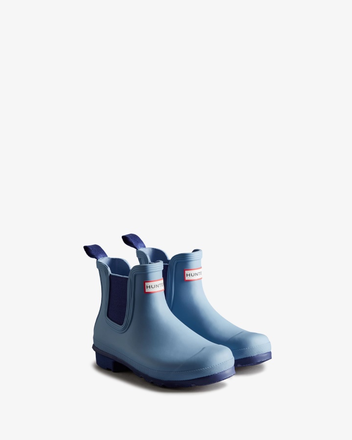Hunter Women's Original Chelsea Boots Bouvet Blue-Balder Blue