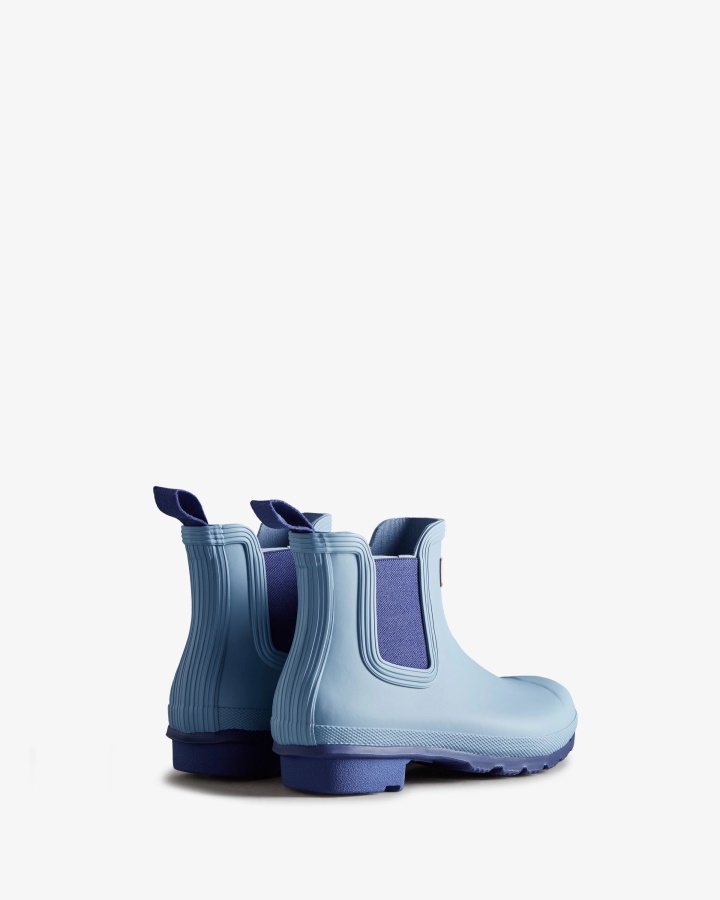 Hunter Women's Original Chelsea Boots Bouvet Blue-Balder Blue