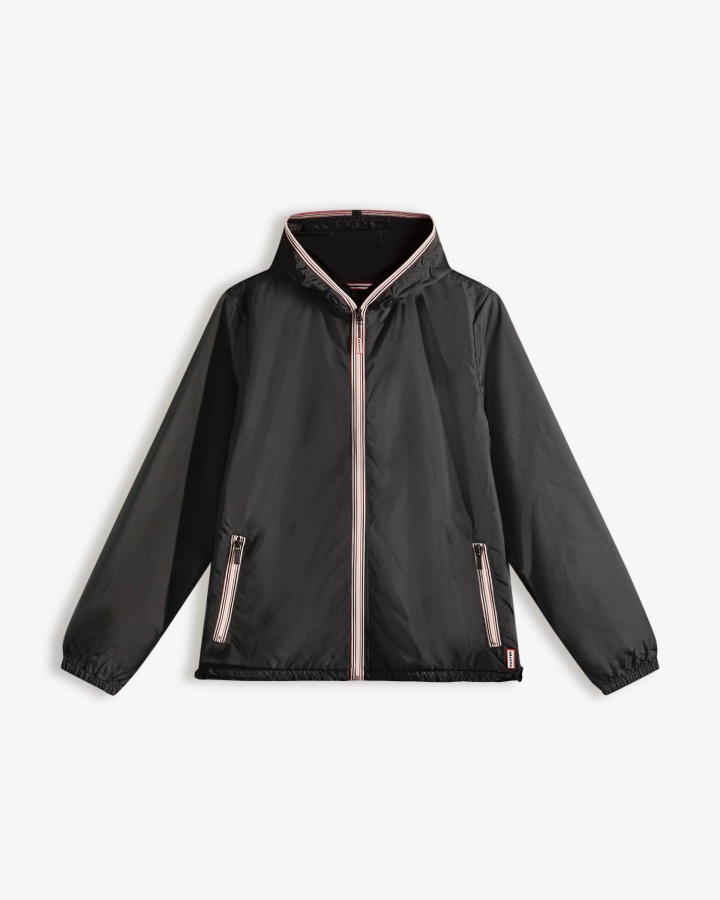 Hunter Men's Recycled Lightweight Packable Jacket Black