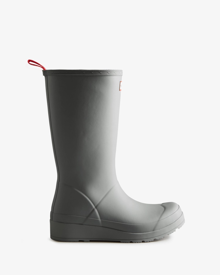 Hunter Women's Play Insulated Tall Rain Boots Tundra Grey