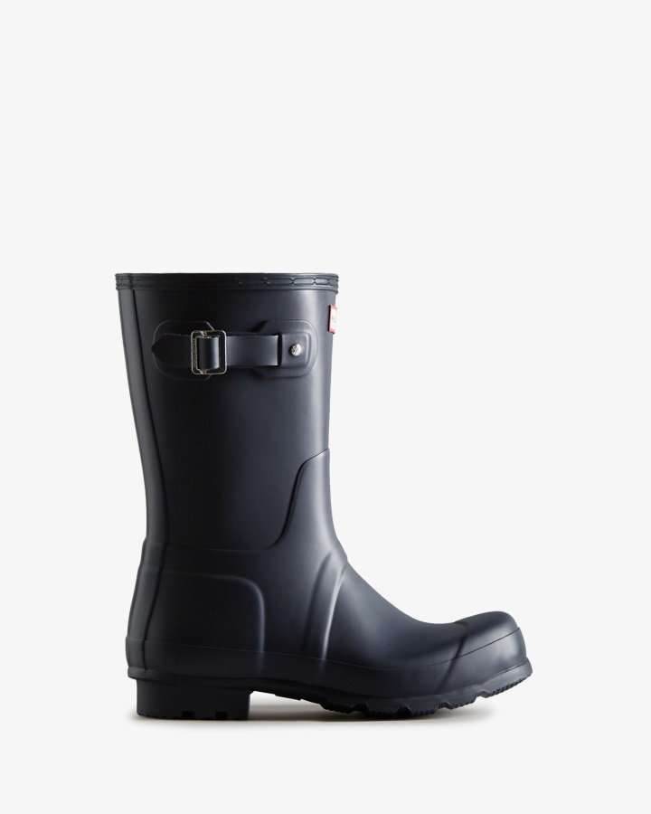 Hunter Men's Original Short Rain Boots Navy