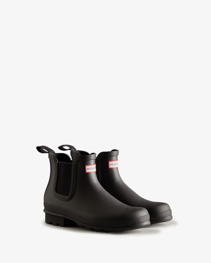 Hunter Men's Original Chelsea Boots Black