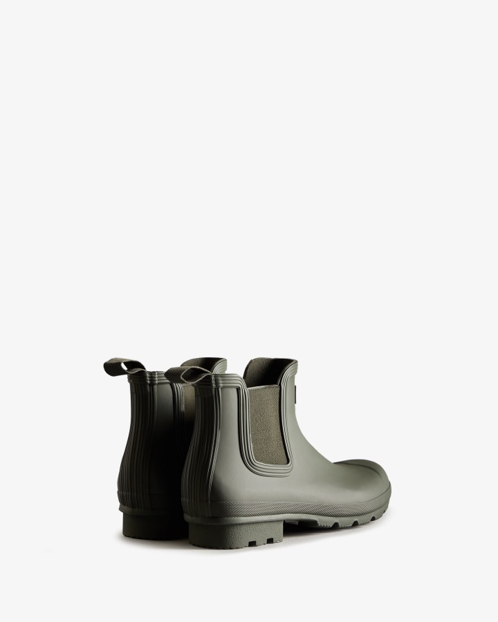 Hunter Men's Original Chelsea Boots Dark Olive