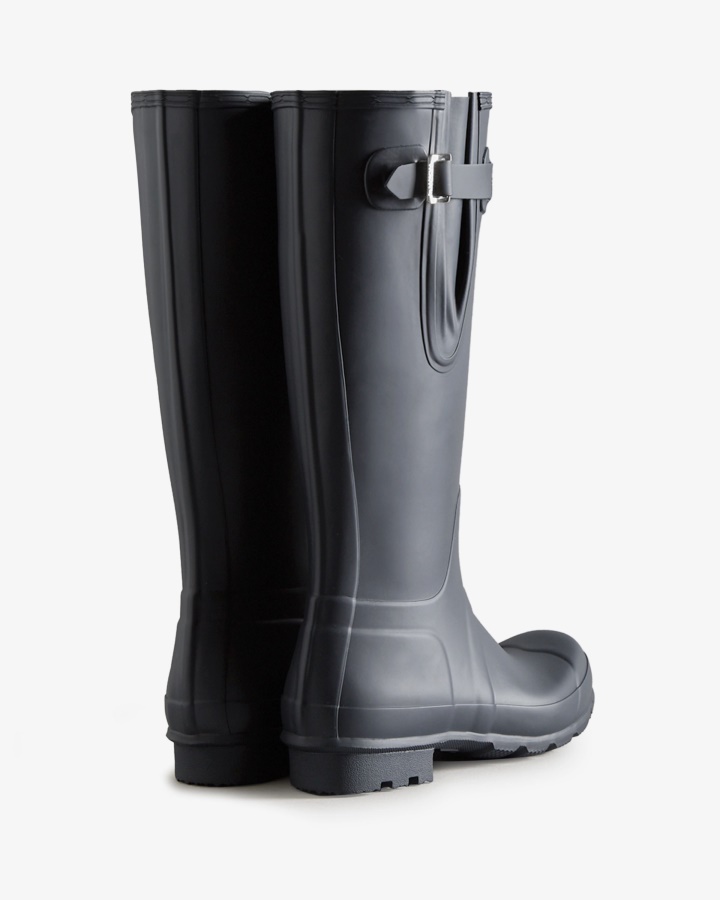 Hunter Men's Tall Side Adjustable Rain Boots Navy