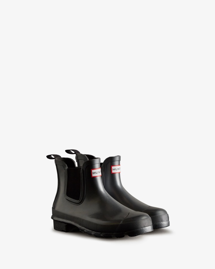Hunter Women's Nebula Chelsea Boots Black