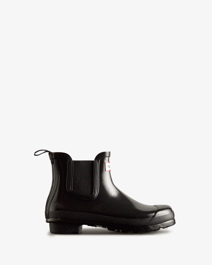 Hunter Women's Original Gloss Chelsea Boots Black