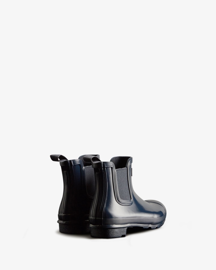 Hunter Women's Original Gloss Chelsea Boots Navy