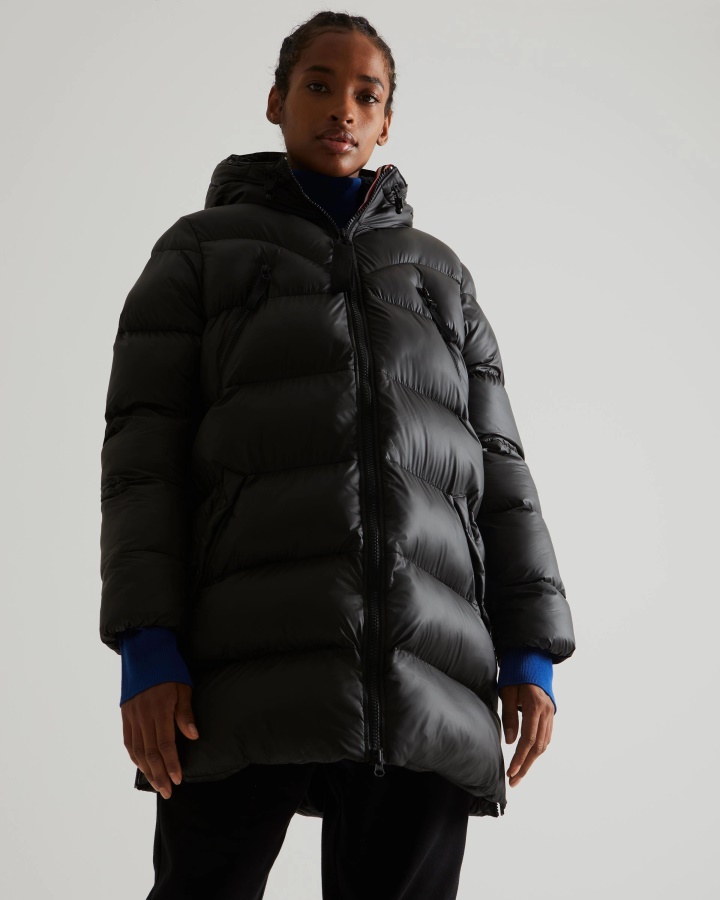 Hunter Women's Insulated Rubberized Puffer Jacket Black