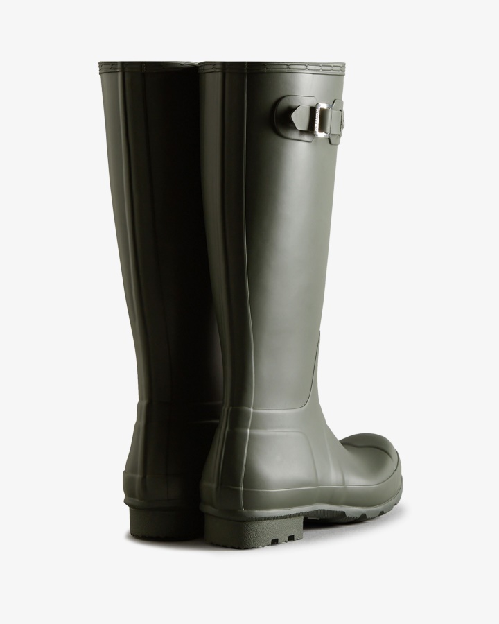 Hunter Men's Original Tall Rain Boots Dark Olive