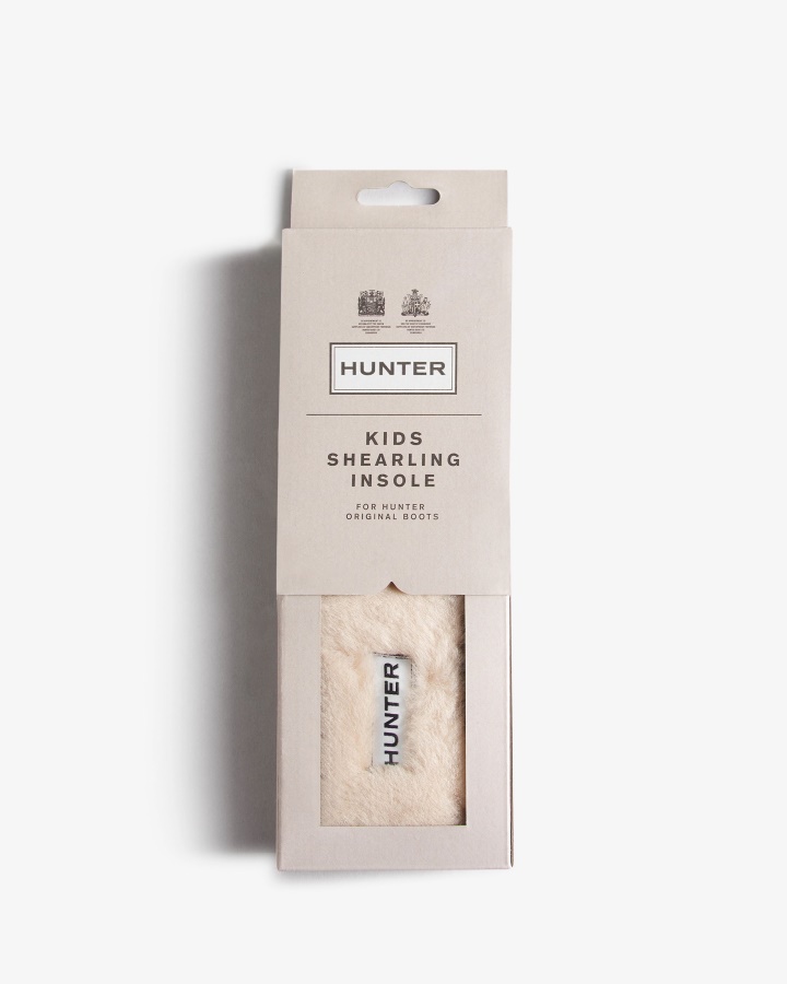 Hunter Kids Shearling Insoles Natural