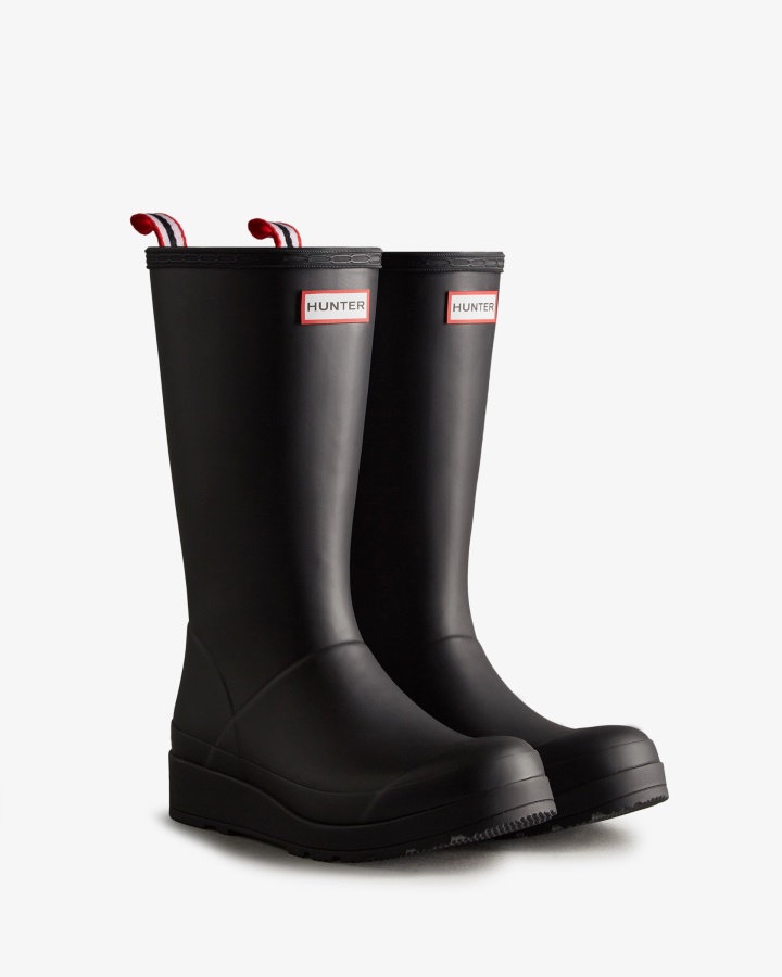 Hunter Women's Play Tall Rain Boots Black