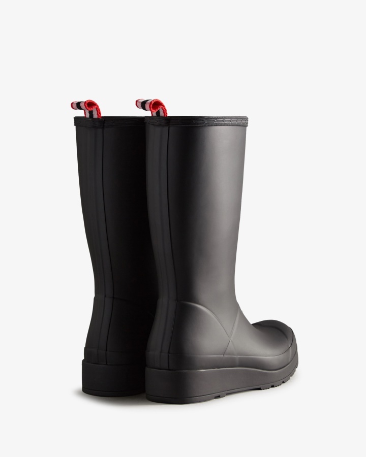 Hunter Women's Play Tall Rain Boots Black