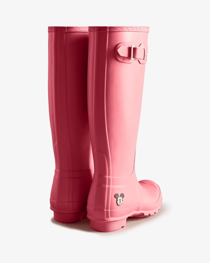 Hunter Women's Disney Tall Rain Boots Pink Shiver