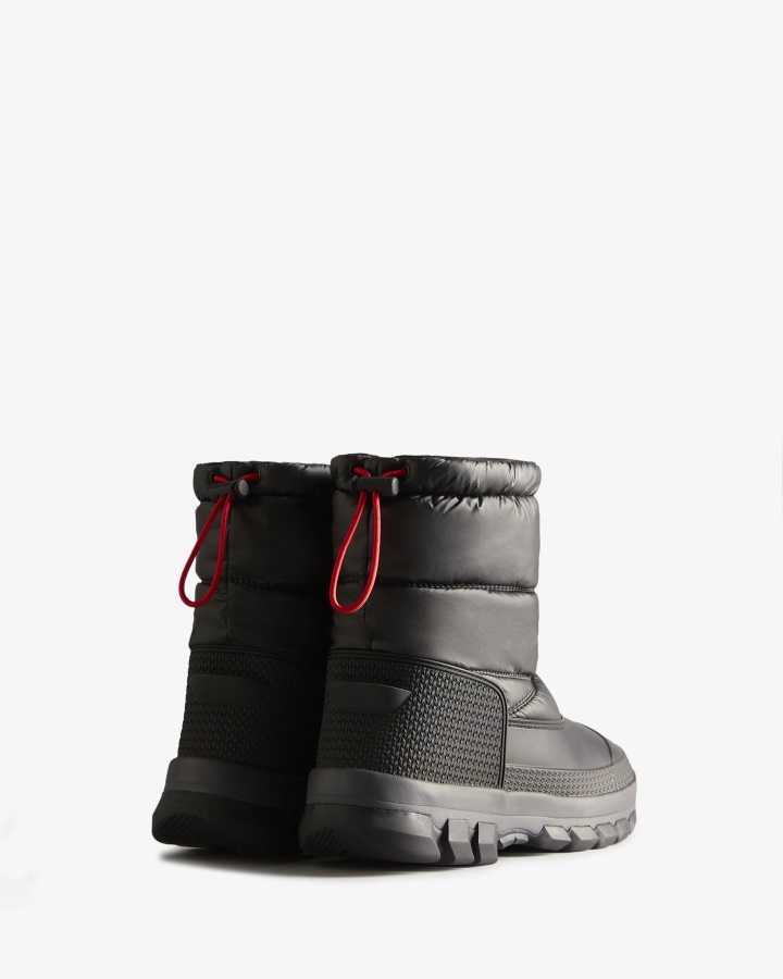 Hunter Women's Insulated Short Snow Boots Black