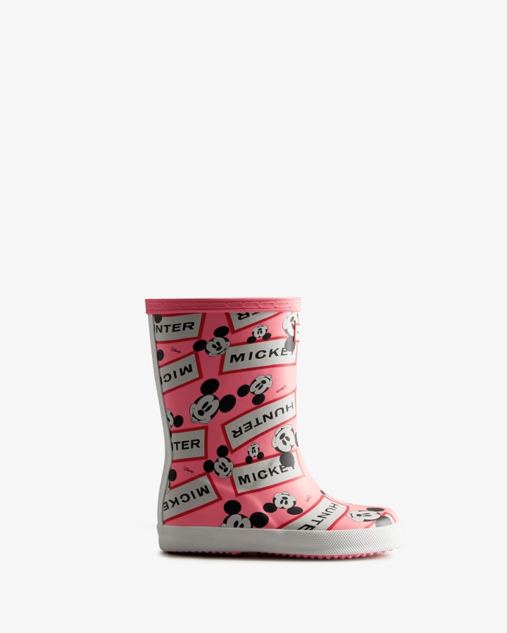 Hunter Kids First (18 Months-8 Years) Disney Rain Boots Pink Shiver