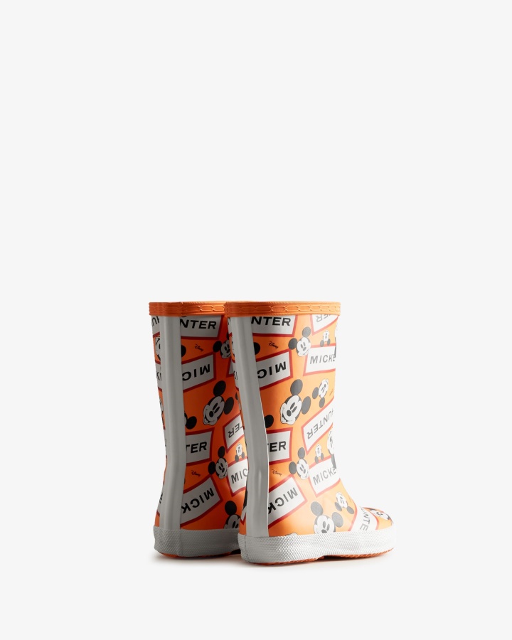 Hunter Kids First (18 Months-8 Years) Disney Rain Boots Aurora Orange