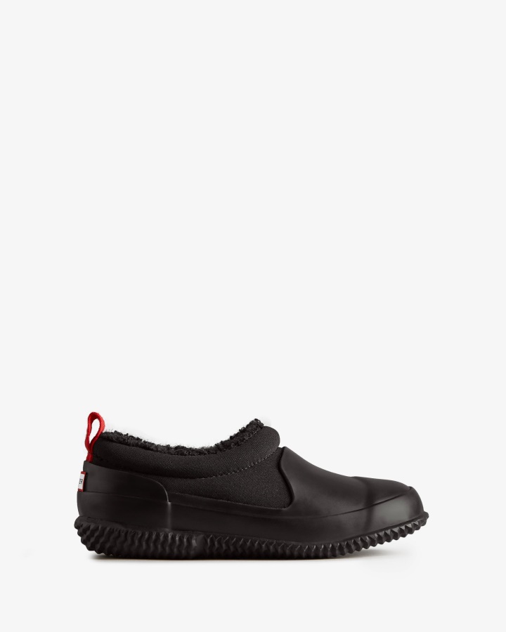 Hunter Big Kids (5-10 Years) Insulated Vegan Shearling Shoe Black