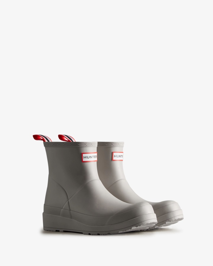 Hunter Women's Play Short Rain Boots Zinc Grey