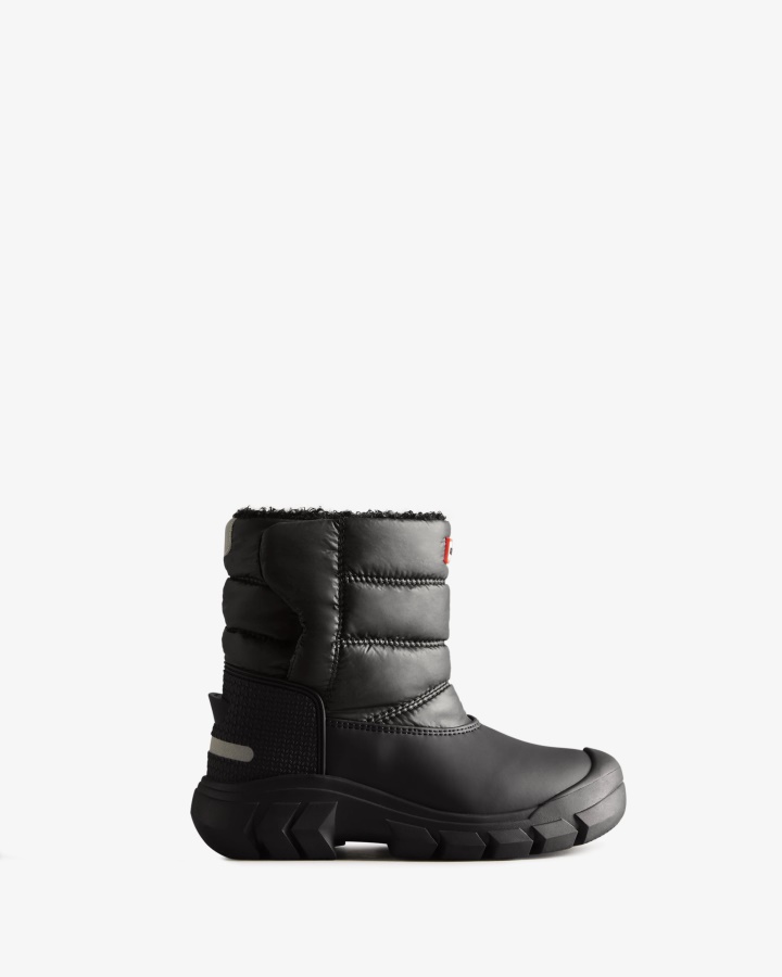 Hunter Big Kids (5-10 Years) Insulated Snow Boots Black