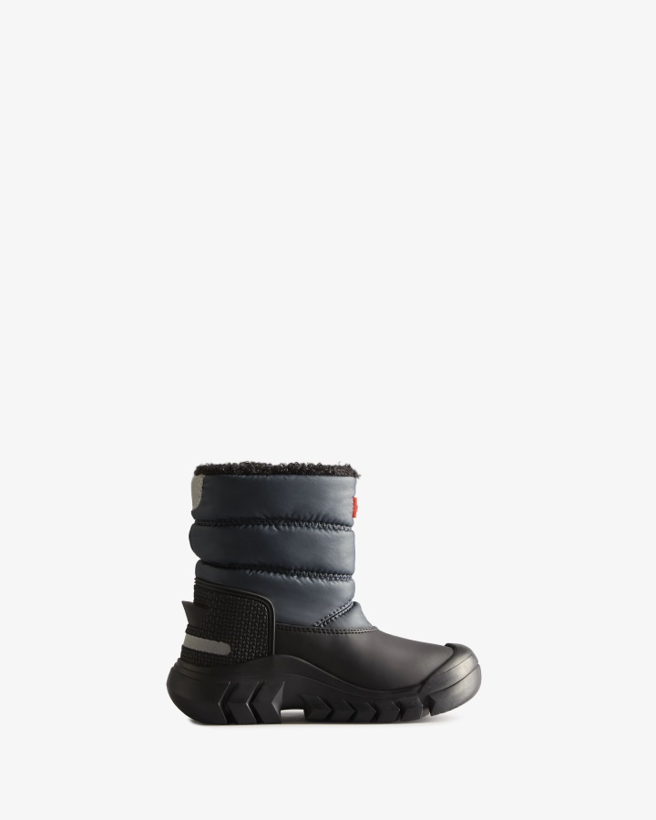 Hunter Little Kids (18 Months-6 Years) Insulated Snow Boots Navy-Black